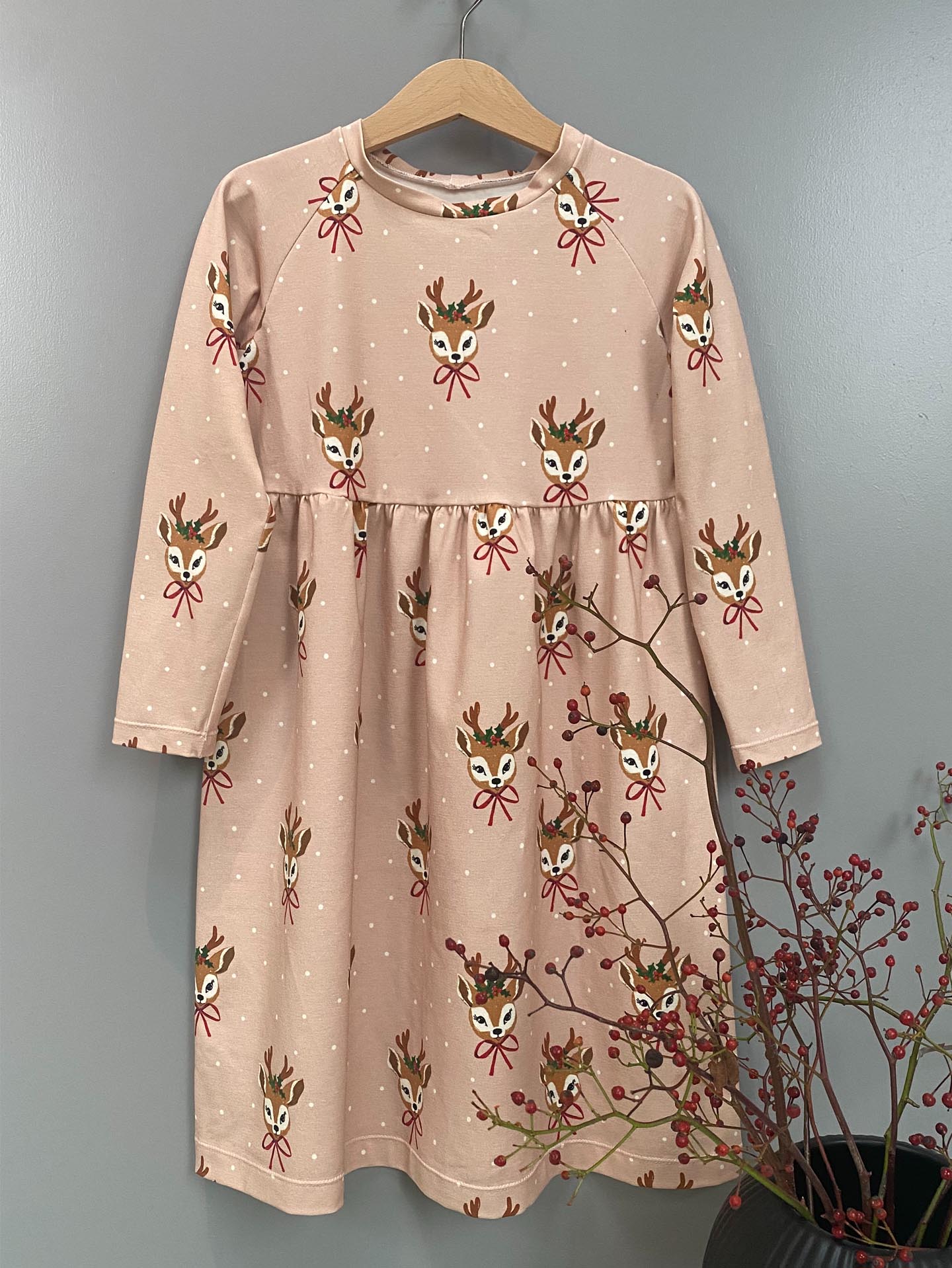 Shiloh Dress, flared trousers and t-shirt